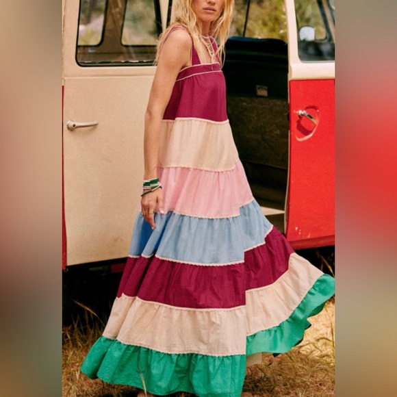 Sezane Dresses & Skirts - Sézane Eris Striped Maxi Dress | Bohemian